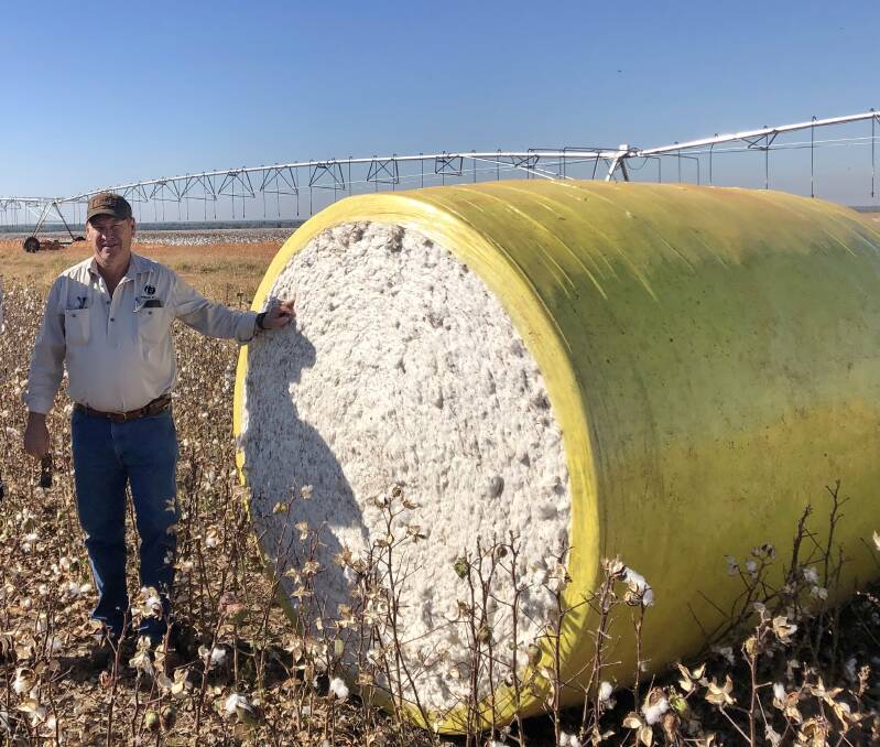 GROWTH: David Connolly has said everything regarding the Tarwoo Station cotton gin is running on time.