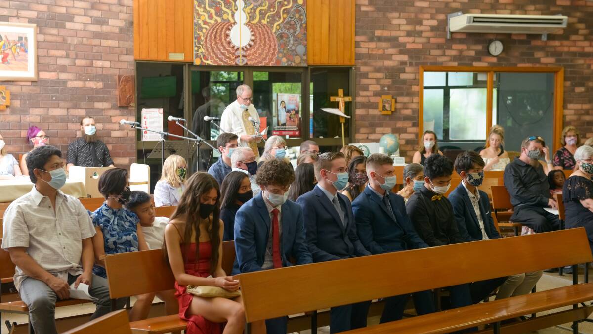GRADUATION MASS: Marking the end of Year 12 for St Joseph's class of 2021. Image: Supplied