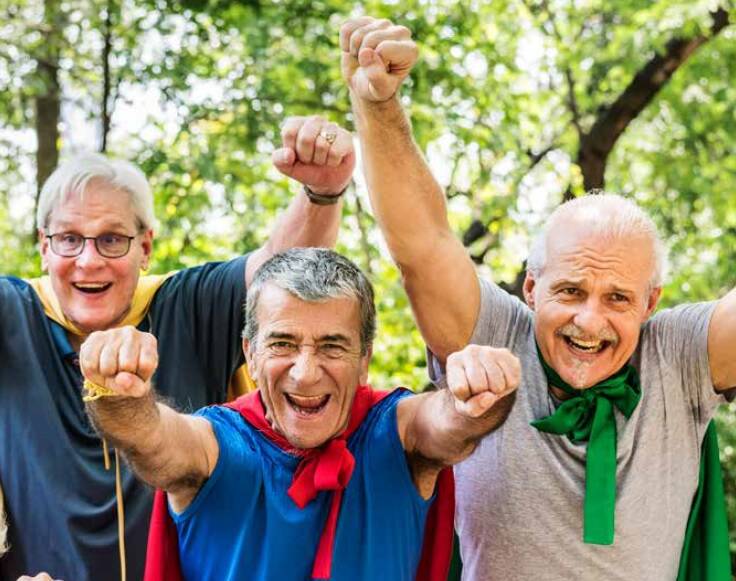 SUPER POWERS: Try something different during Seniors Month and make new friends at the same time. Image: Supplied