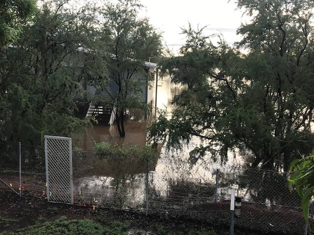 MOPPING UP: Cyclone Tiffany brought flooding to the Katherine area, including Beswick. Image: Supplied