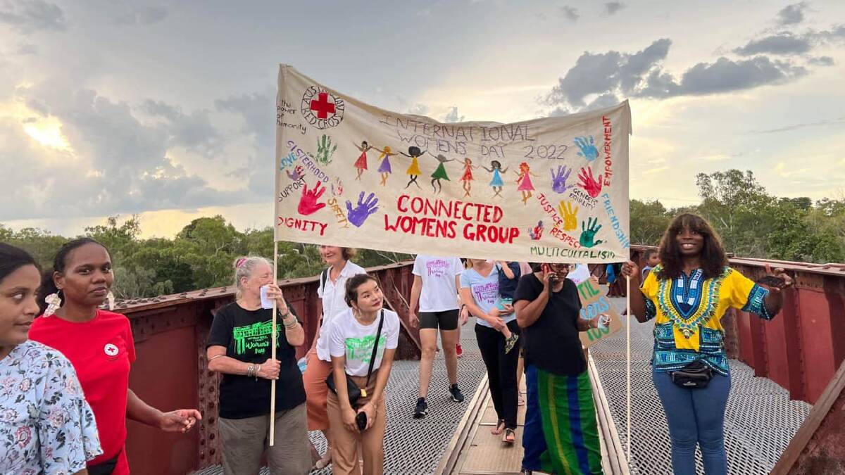 About 200 people took part in the International Women's Day celebrations in Katherine. Photos supplied.
