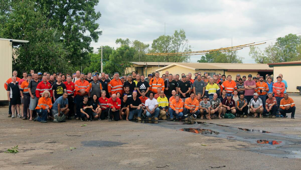 A number of McArthur River Mine crew remained on site during Tropical Cyclone Trevor, to assist with site preparations and maintenance, including water management and helping authorities with evacuating residents from the nearby town of Borroloola. Photo supplied.