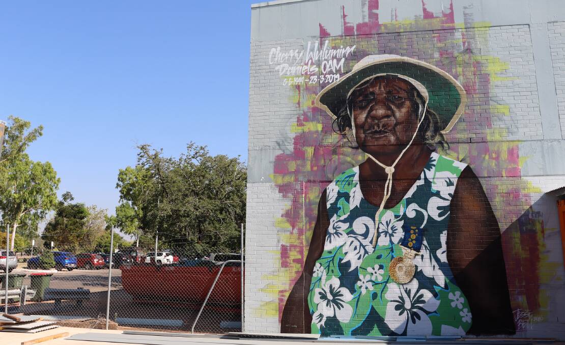 OUTSTANDING: Katherine's street art is being recognised in a national competition.