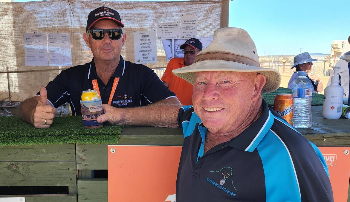 Garry Strange, of Woodenbong, northern New South Wales came the closest to taking out the million dollar hole in one when his drive at Birdsville came within two agonising inches of the hole.