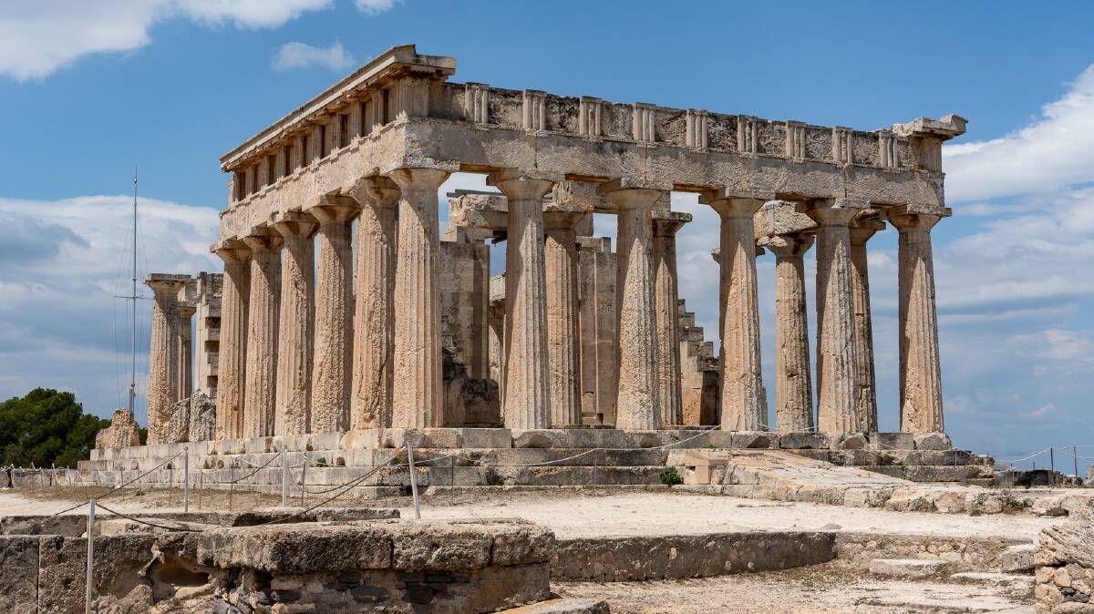 The Temple of Aphaia on the island of Aegina.