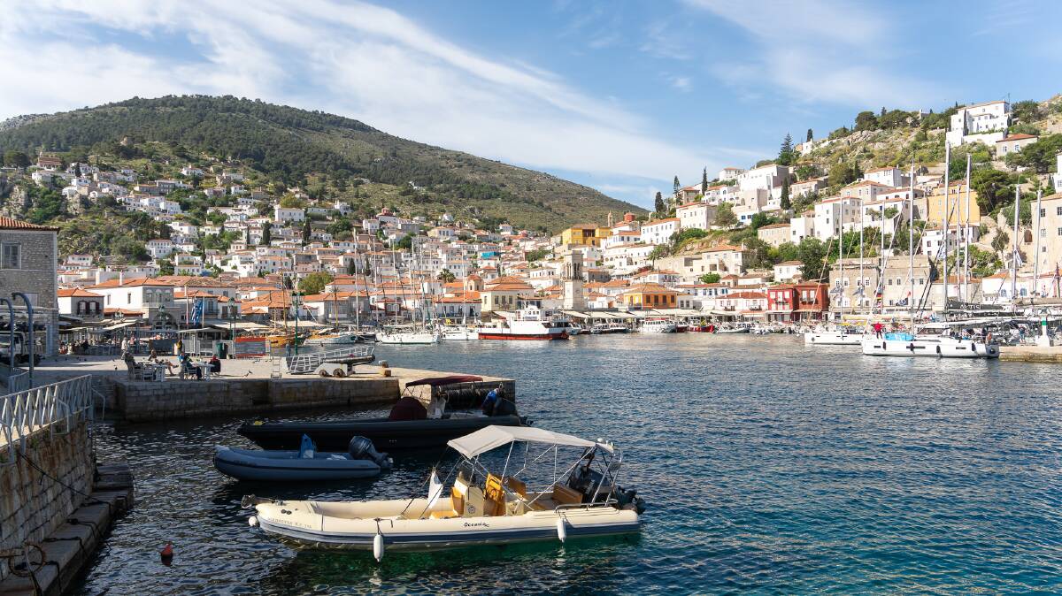 The main town on the island of Hydra.