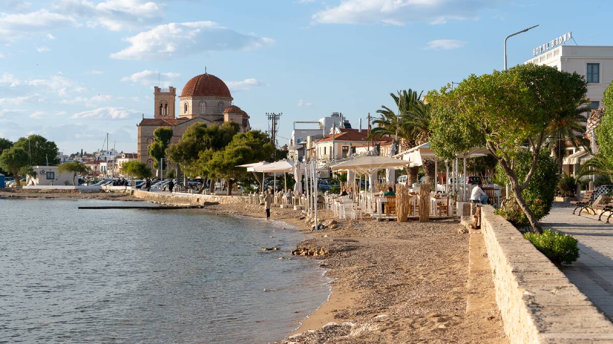 The main town on Aegina is one of the busiest parts of the Saronic Islands.