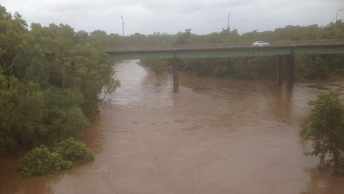 WET CHRISTMAS: Katherinites have been given the gift of inundation this festive season as monsoonal rains - which triggered an evacuation of Daly River - belted parts of the Top End.