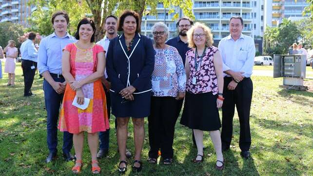 Attorney-General and Minister for Justice Natasha Fyles with the Aboriginal Justice Unit.