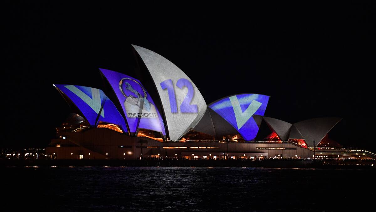 ONE MAN'S ELITE: Top-level CEOs and backers won out as the Sydney Opera House became a billboard for the rich Everest horse race on Tuesday night.