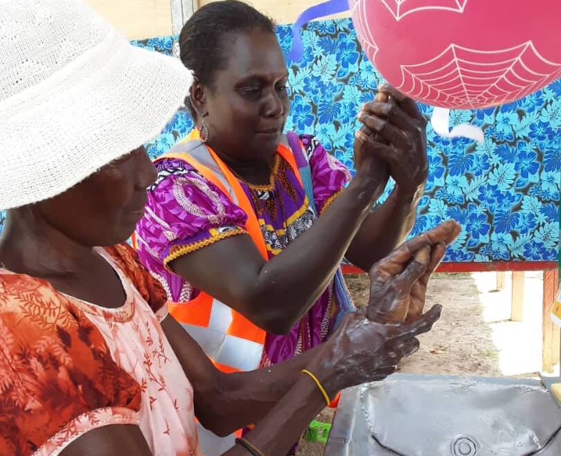CARE Australia has provided aid to Papua New Guinea since 1989. Since the outbreak of the coronavirus, its work has included education on the importance of regularly washing hands and social distancing, as well as trying to dispel COVID-19 myths. Picture: Supplied.