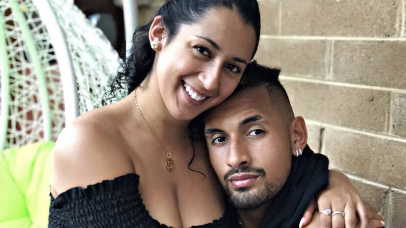 Halimah Kyrgios with her brother, tennis player Nick Kyrgios. Picture: Supplied