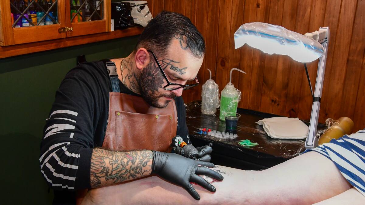 PASSION: Launceston tattooist Paul Galea, of The Tattoo Society, has welcomed changes to rules around plasma donations.