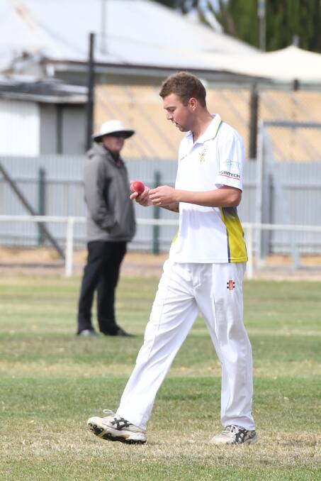 Brodie Cramer playing cricket in 2019.