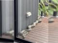 Uninvited visitor: A Mount Kembla resident got a shock when they spotted this python looking at them through the window. Picture: Facebook Farmborough Hts community page 