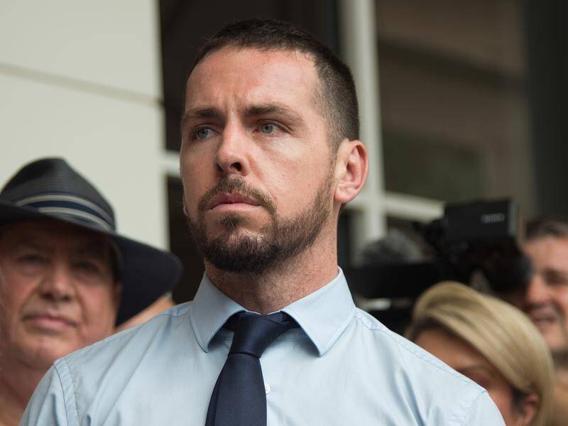 Zachary Rolfe's ex-fiancee said he talked about killing before he shot dead an Indigenous teenager. (Aaron Bunch/AAP PHOTOS)