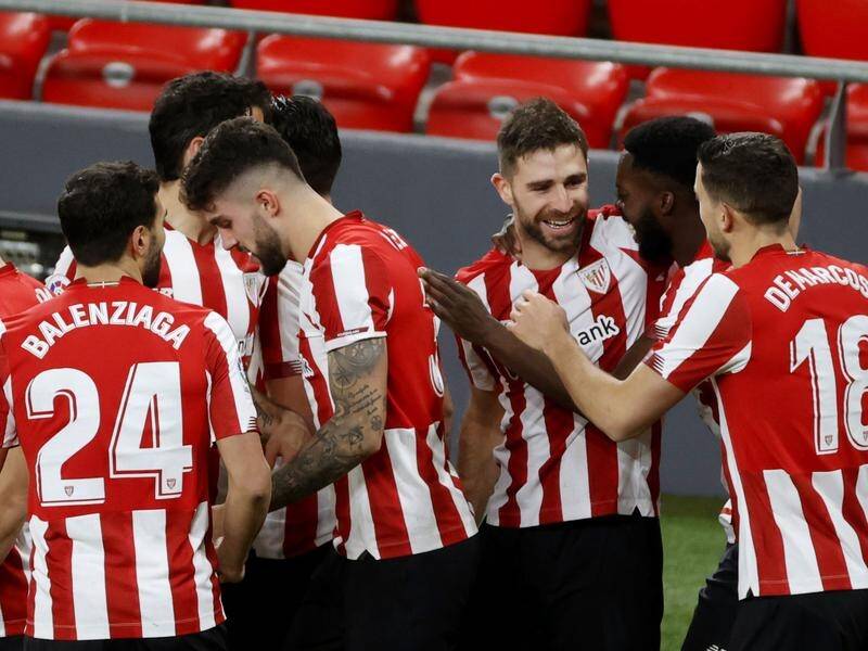 Athletic Bilbao celebrate moving above Getafe and into the top half of the La Liga table.