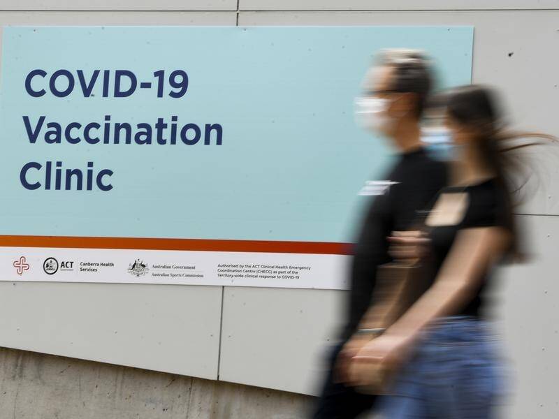Authorities say 97.3 per cent of the ACT's population over 12 have had both COVID-19 vaccine doses.