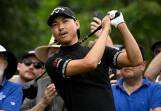 Min Woo Lee will enter the final round of the Australian Open with a share of the lead. (Dan Himbrechts/AAP PHOTOS)