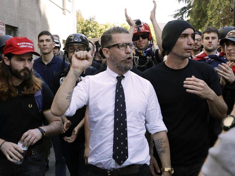 Proud Boys founder Gavin McInnes is Canadian but now lives in the United States.