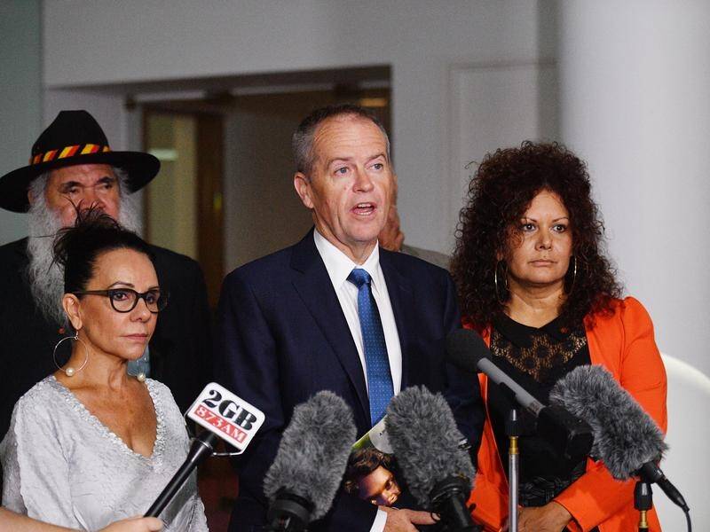 Opposition Leader Bill Shorten (c) will deliver Labor's Closing the Gap statement on Monday.