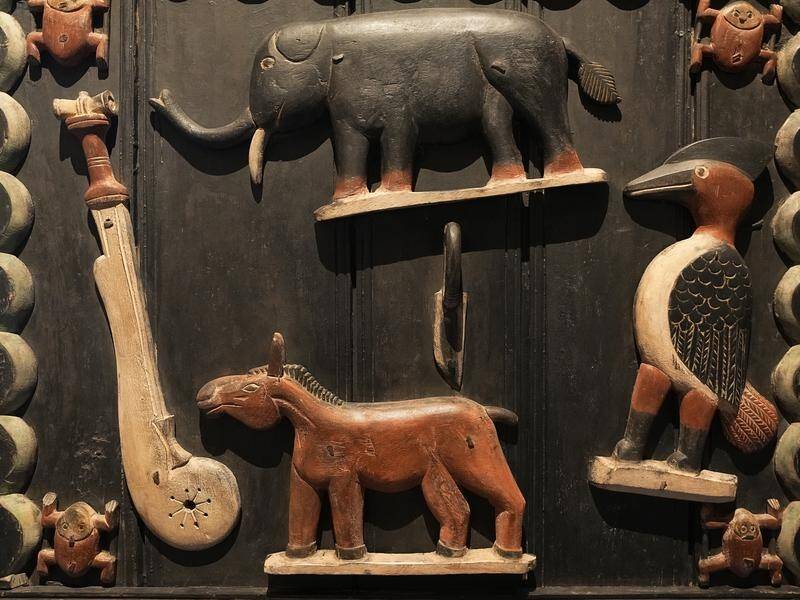 France is displaying 26 looted colonial-era artifacts before returning them home to Benin