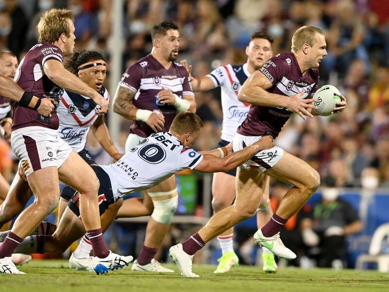 Manly's Tom Trbojevic was pivotal in their NRL semi-final win over the Sydney Roosters in Mackay.