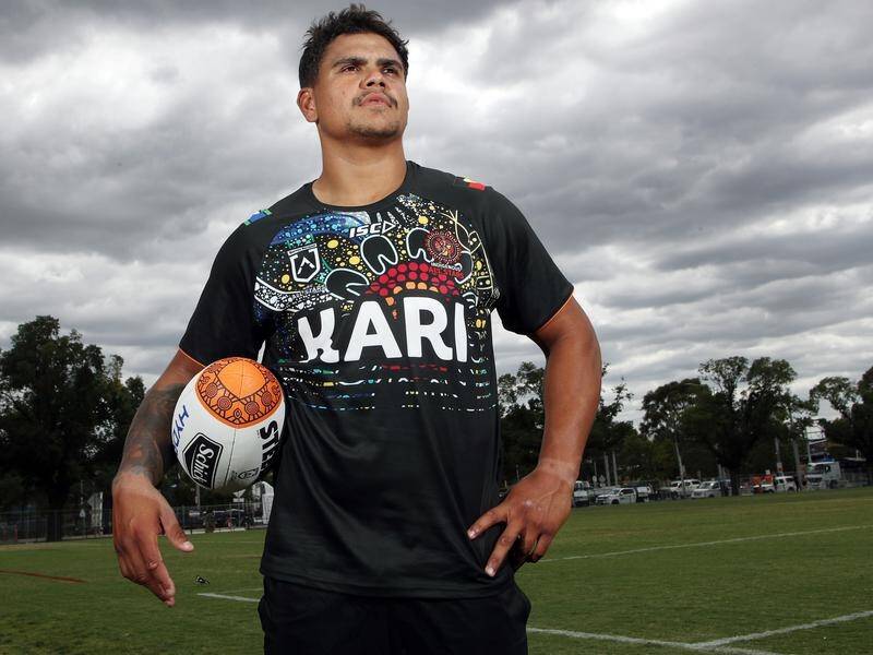 Latrell Mitchell is said to be pumped to lead the Indigenous All Stars war cry at AAMI Park.