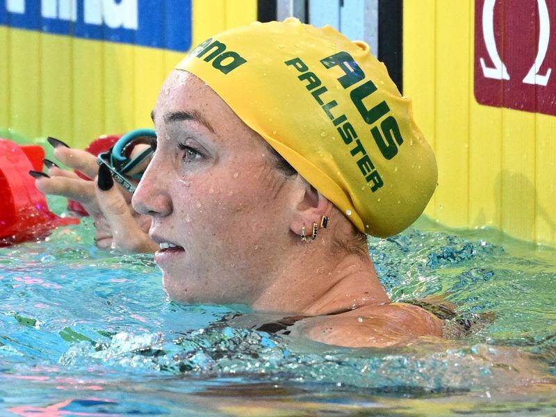 Lani Pallister has won Australia's first gold of the world short course titles in the 400m free. (Joel Carrett/AAP PHOTOS)