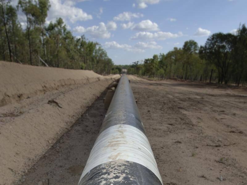 The 672km Queensland Gas Pipeline supplies customers in central Queensland. (HANDOUT/QGC AUSTRALIA)