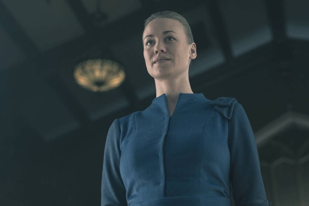 This image released by Hulu shows Yvonne Strahovski in a scene from "The Handmaid's Tale. Picture: George Kraychyk/Hulu