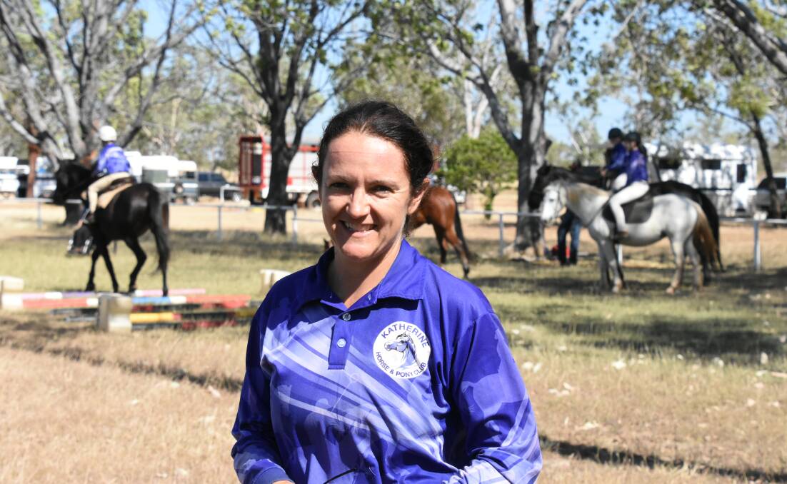 Katherine Horse and Pony Club vice president Alison Ross on Sunday.