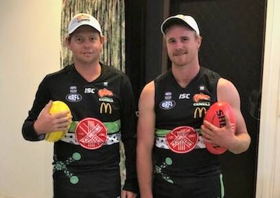 Housemates and Katherine Camels players Tom Watkins and Dylan Wareham can't wait to get back on the training track.