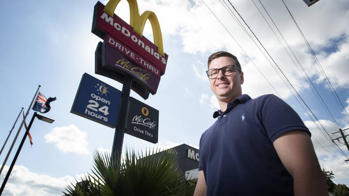 McDonald's franchisee Adrian Sippel says the city's new fourth Maccas outlet will offer "healthier options". 