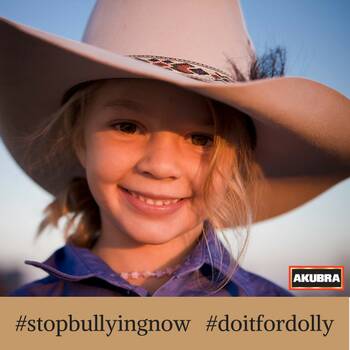 Dolly Everett was the face of Akubra's Christmas campaign for many years, including in 2017.