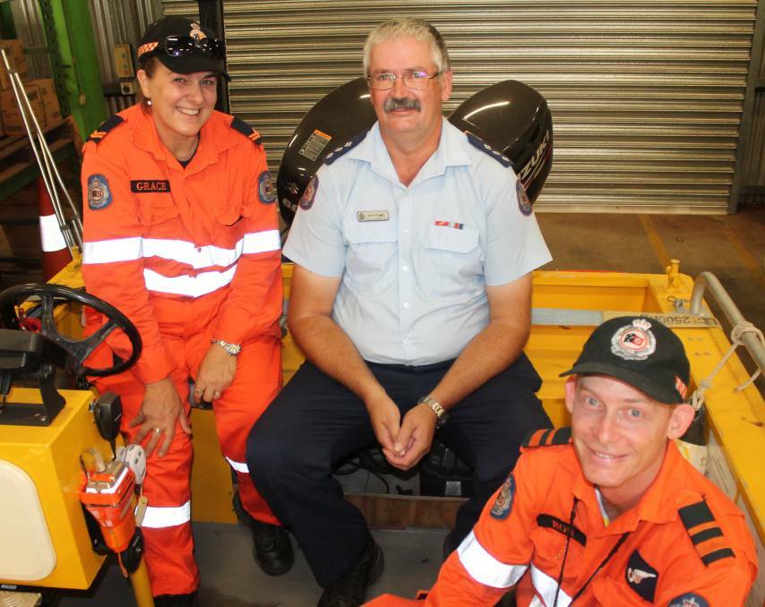  SAVE A LIFE: Grace Odgaard, David Travers and Ron Green help make up the Katherine emergency services taskforce.