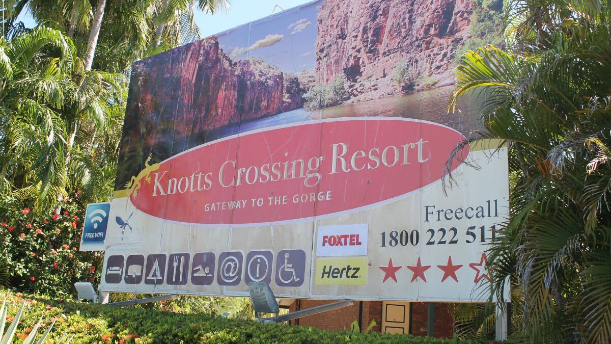 The assault took place at popular Knotts Crossing Resort in Katherine.