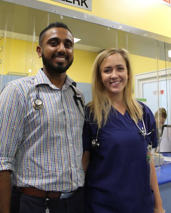 Eleanor Hobbs and Sanjay Joseph said they are thrilled to begin their medical careers at Katherine Hospital and earn their stripes.