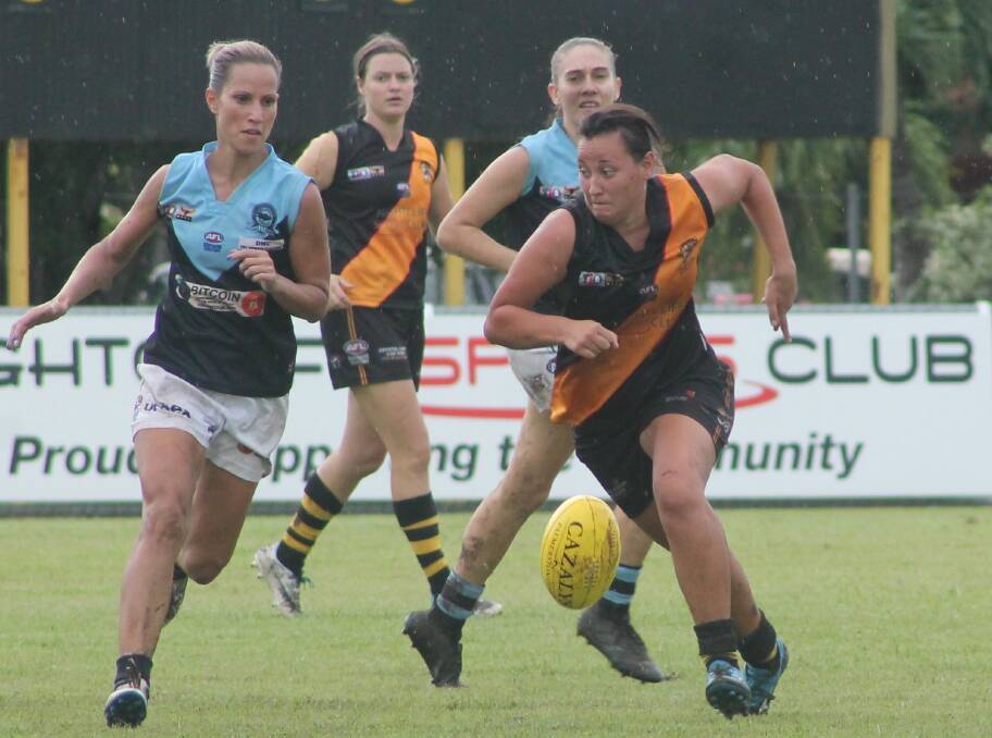 NUMBER ONE: Kiera Lansdown took home the coveted Best and Fairest award for the Tigers on the weekend. 