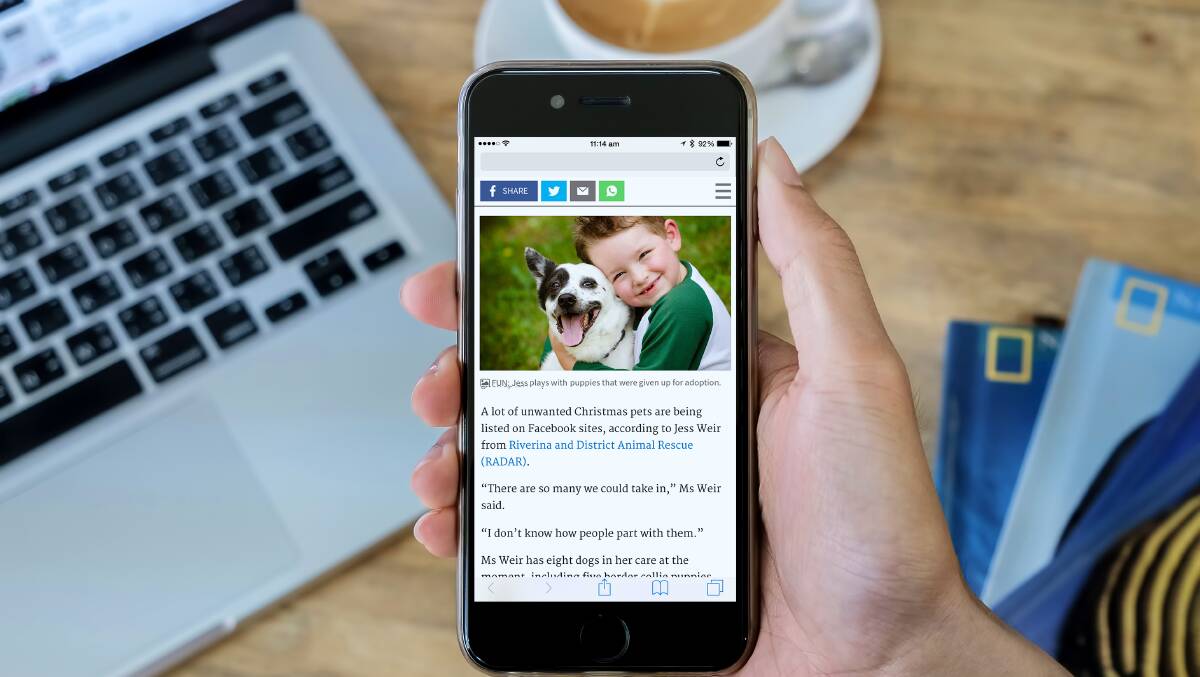 FRESH: Our new site is purpose-built to deliver a regular “feed” of your favourite local news, sport, community information and opinion to read on your mobile device.