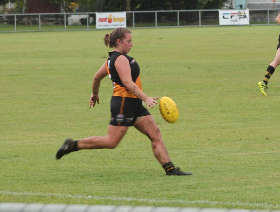 NIGHCLIFF TIGER: Samantha Clarke drives six hours each weekend for her turn on the field. 