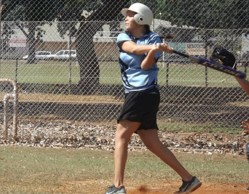 PITCH PERFECT: Haylee Ross was a standout player for the Rockers on the weekend when she bought three runs off her bat in the second innings in the clash against Arnhem Crows. 