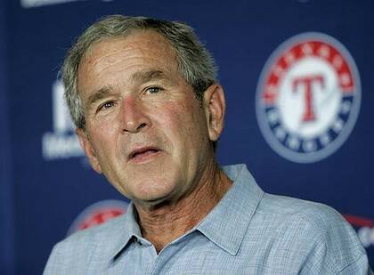 George Bush ... sales pitch.